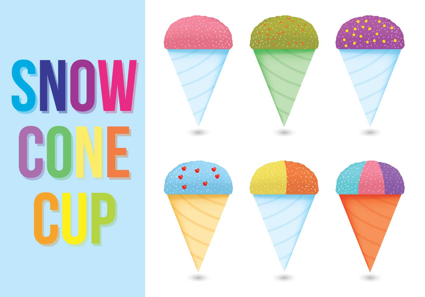 Snow Cone Cup Vectors 94801 Vector Art at Vecteezy