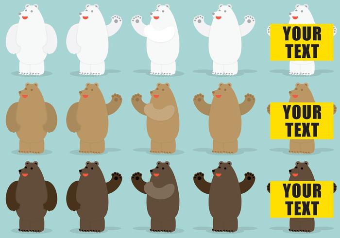 Bear Vector Characters Bear Vector Characters
