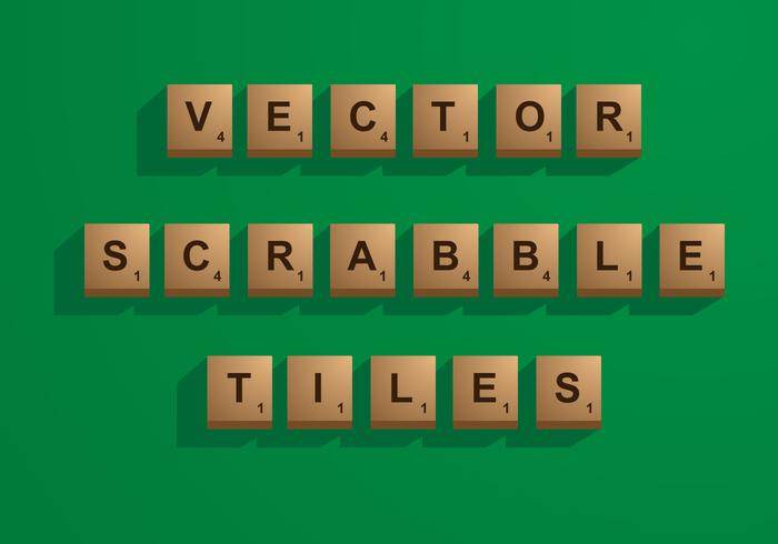 Azulejos del Scrabble del vector