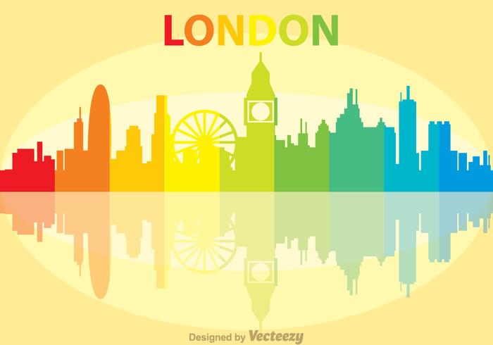 Colorful London City Scape Vector Colorful London City Scape Vector