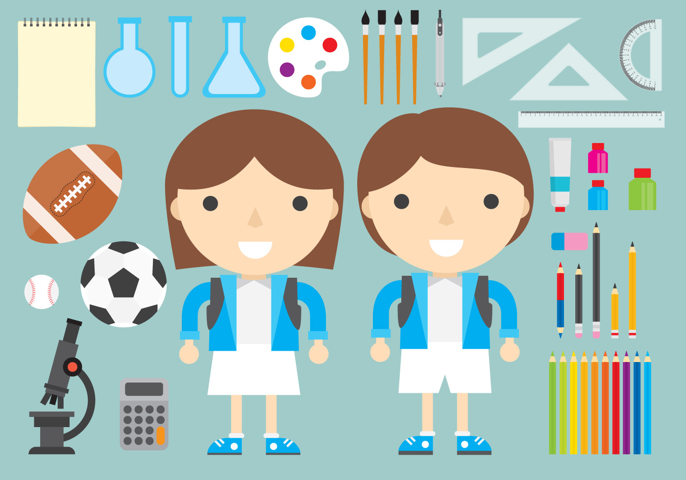 school vector clipart free download - photo #18