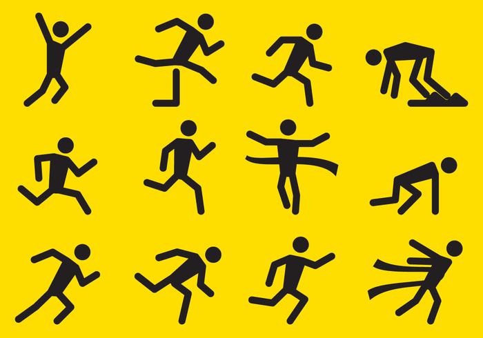 Running Vector Icons