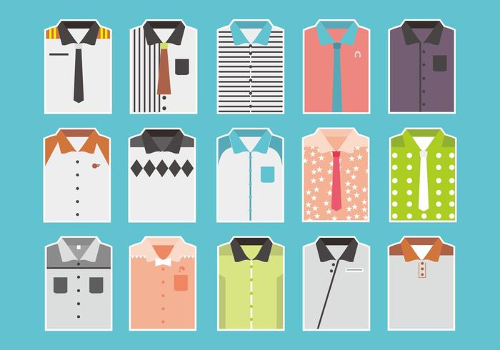 Folded Shirt Vectors Folded Shirt Vectors