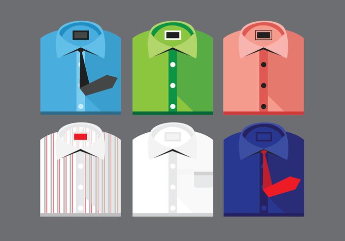 Folded Shirt Vector Set Folded Shirt Vector Set