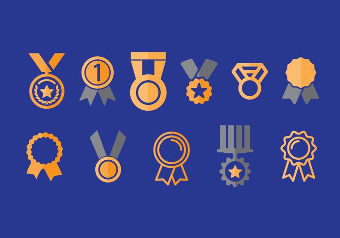 First Place Ribbon Vector Icons Set 2 First Place Ribbon Vector Icons Set 2