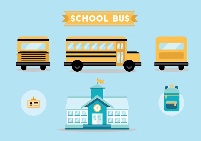 School Bus Vector Set School Bus Vector Set