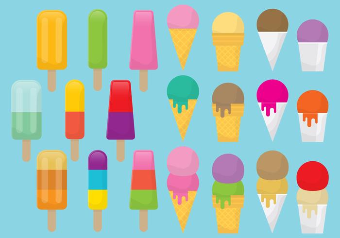 Frozen Dessert Vectors