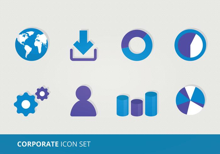 Iconos vectoriales corporativos vector