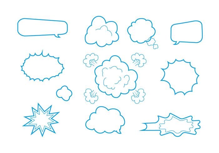 Free Comics Elements Vectors