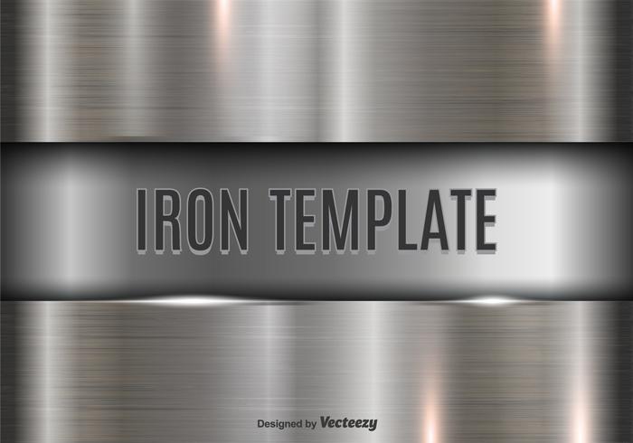 Iron template vector