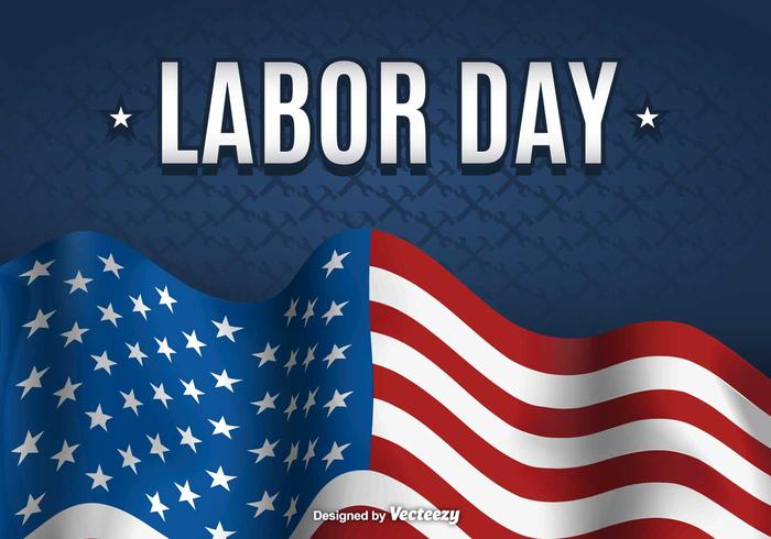 Labor day background vector