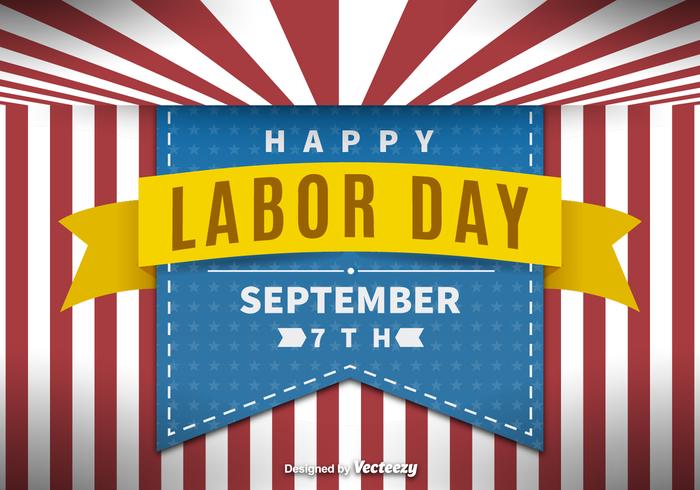 Labor day background vector