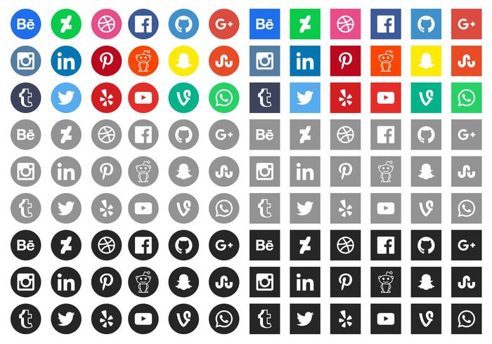 Iconos Sociales - SEO POSITIVO