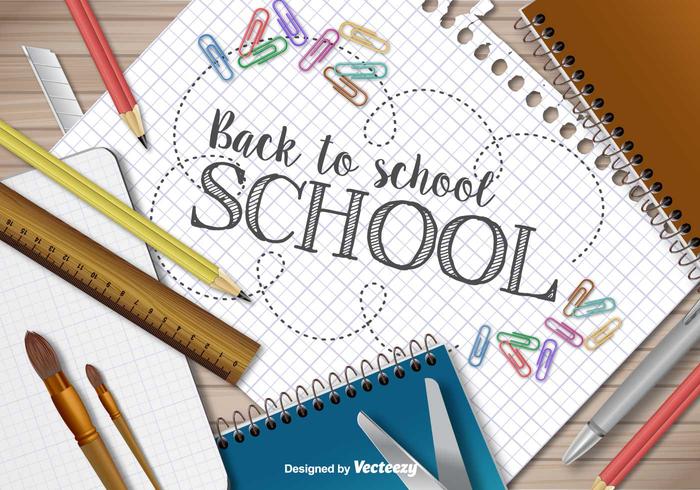 Back to school template vector