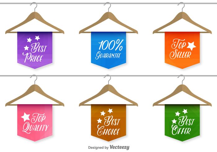 Best sale and quality labels vector