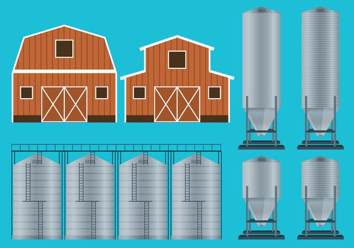 Vectores de contenedores de granja