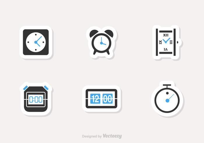 Time And Clock Vector Icons