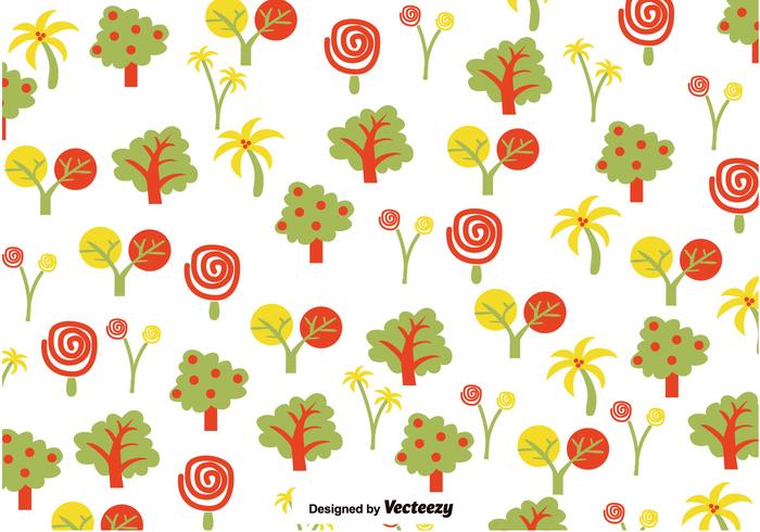 Summer hand drawn pattern vector