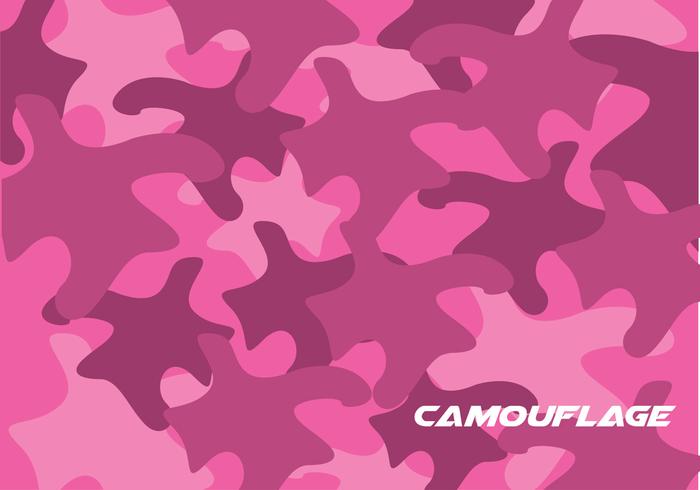 Pink Camo Pattern Vector