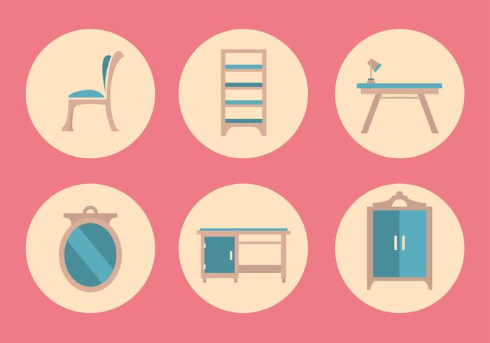 Vector Furniture Icon Set Vector Furniture Icon Set