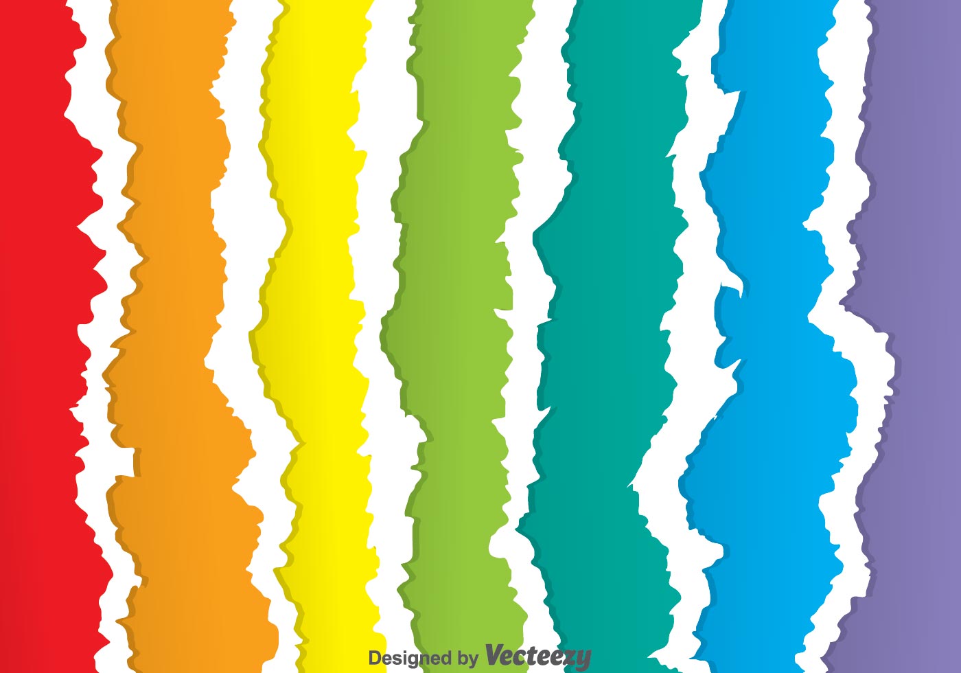 Rainbow Ripped Paper Vectors - Download Free Vector Art, Stock Graphics