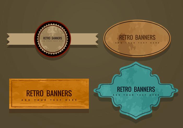 Retro Banner Vectors