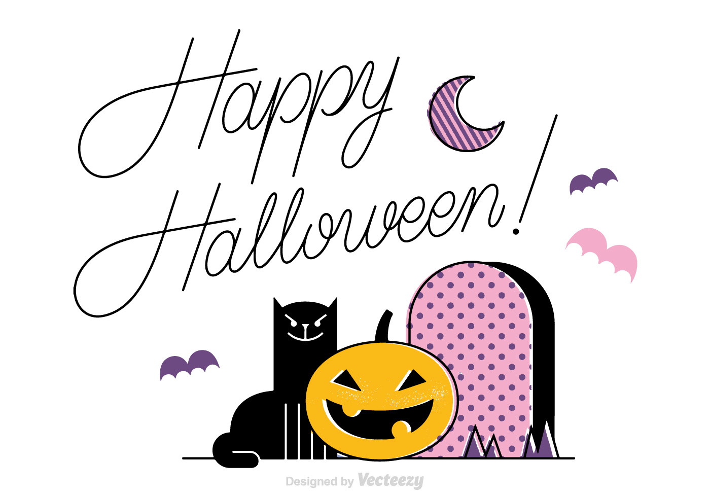 Download Free Happy Halloween Vector Background - Download Free ...