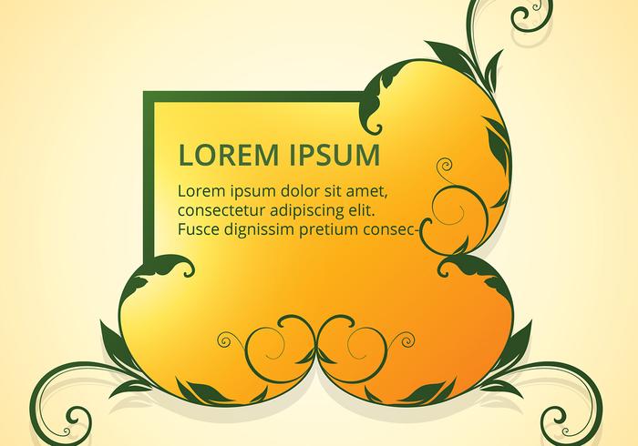 Bright Yellow Fl Frame Design Free Vector Art Stock Bright Yellow Fl Frame Design