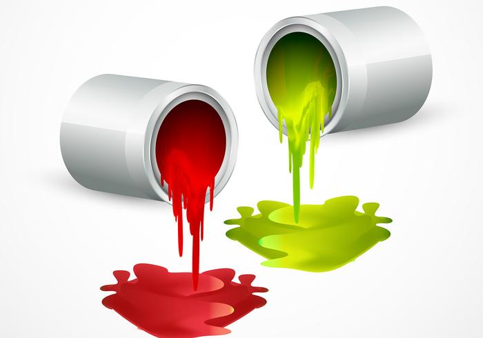 Paint Bucket Vectors with Colors