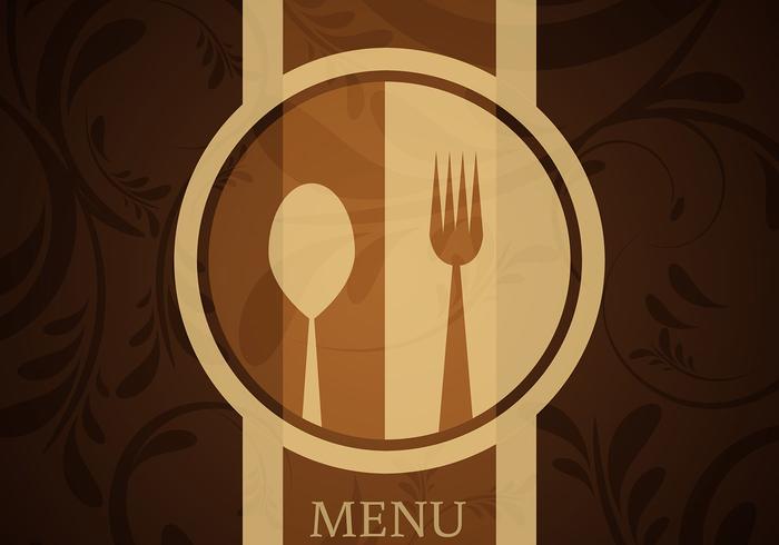 Vector del menú del restaurante