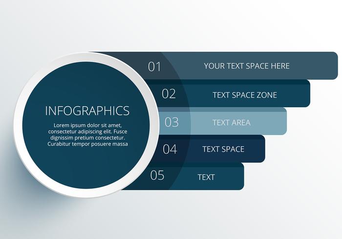 Modern vector circle infographic elements