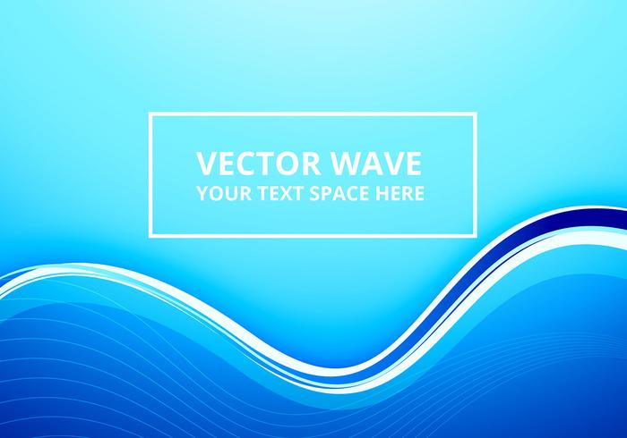 Resumen luz azul línea ola vector