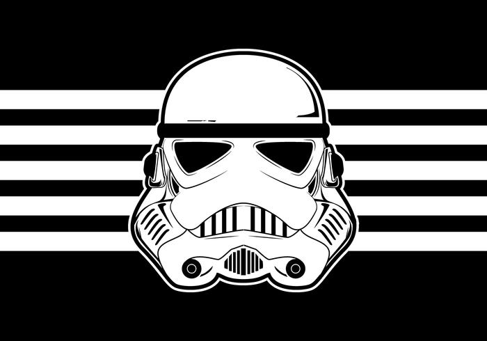 Star Wars Trooper Helmet Vector