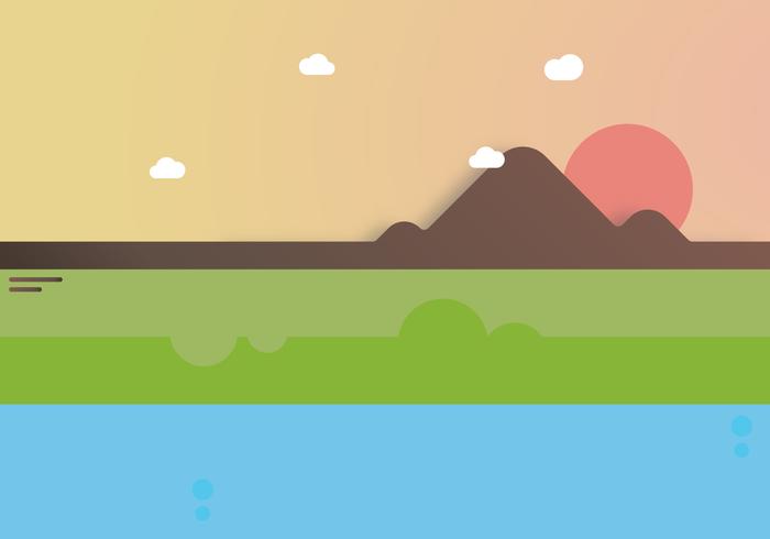 Cute Mountain Illustration vector