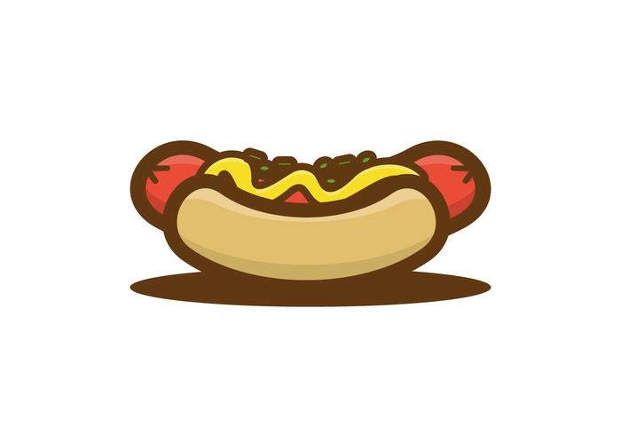 Cute Hotdog Illustration Cute Hotdog Illustration