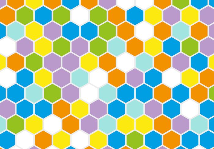 Free Retro Geometric Hexagon Vector