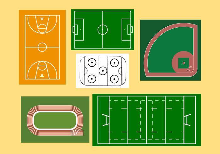 Sport Fields vector