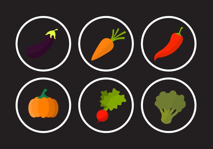 Collection of Vegetable Vectors