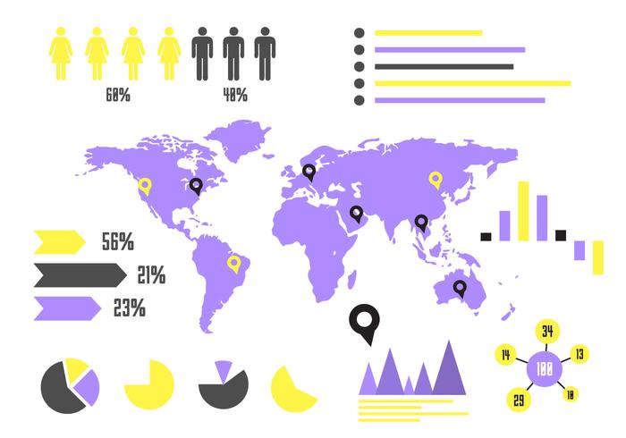 Elementos de Infografía de Vector