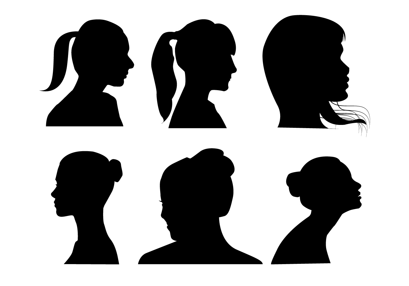 Download Women Profile Vectors - Download Free Vector Art, Stock ...