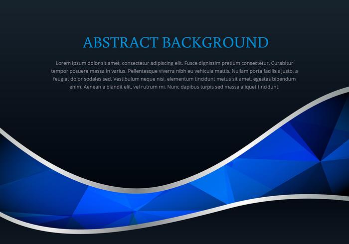 Polygonal style wave background vector