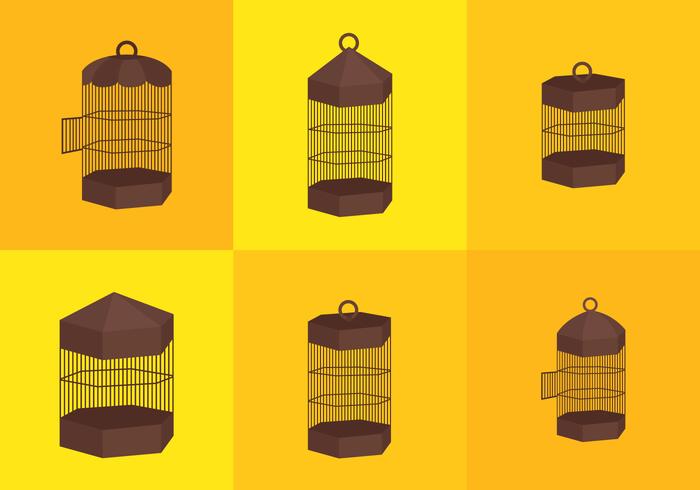 Vintage Bird Cage Vectors Vintage Bird Cage Vectors