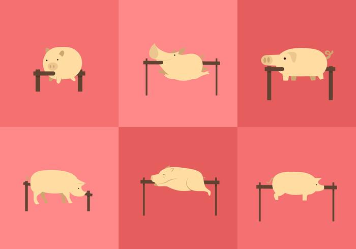 Pig Roast Vectors Pig Roast Vectors