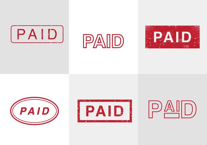 Paid Vector Stamps Paid Vector Stamps