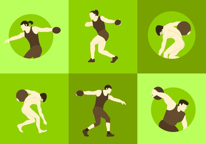 Discus Thrower Vectors Discus Thrower Vectors