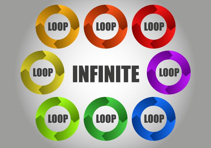 Libre infinito Circular Loop Vector