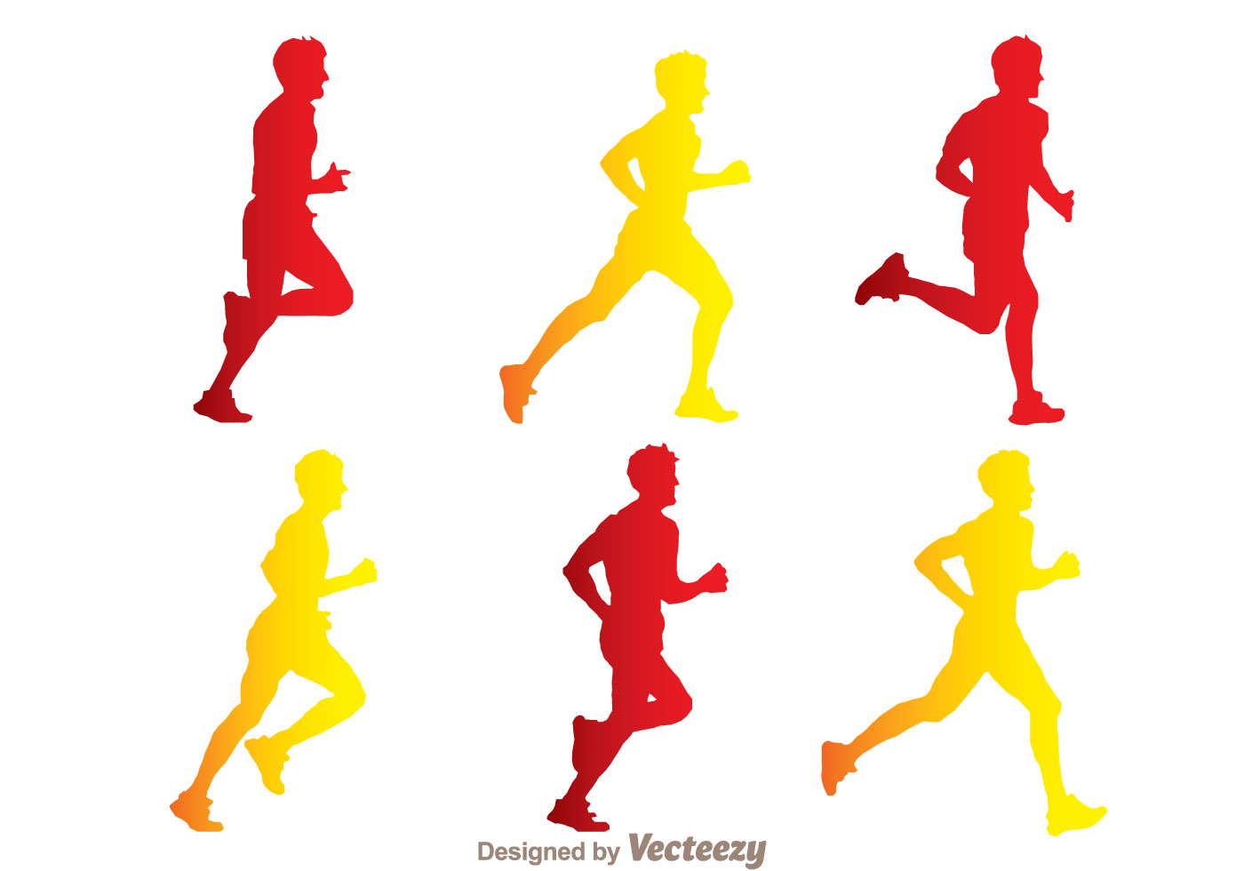 Download Man Running Silhouette Vectors 95544 Vector Art at Vecteezy