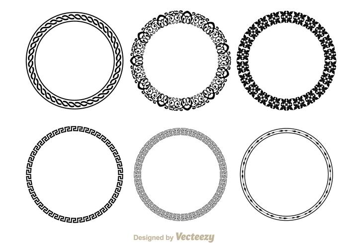 Circle Fancy Line Decoration vector