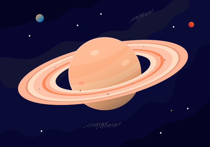 Vector Planeta Saturno Libre