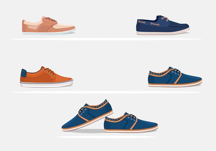 Mens Hipster Shoes Vectors Mens Hipster Shoes Vectors